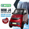 Elektrinis keturratis mini automobilis J4, 2kW 65AH EEC CE eMOTO