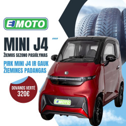 Elektrinis keturratis mini automobilis J4, 1kW 100AH EEC CE eMOTO